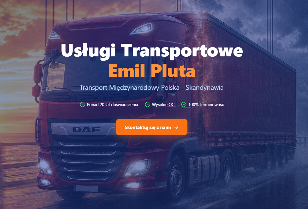 Strona firmy transportowej